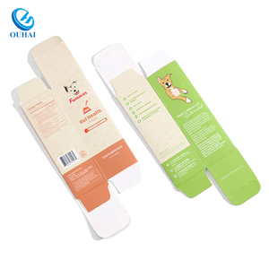 Özel 175g tek taraflı kaplamalı kağıt düz sokmak uç kutusu Pet besleyici ek paketleme karton kutu köpek veya kedi ürünleri için - Product Image 2