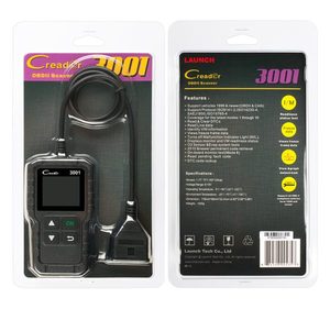 Nueva llegada completa Obdii/EOBD lector de código escáner Creader 3001 herramienta de diagnóstico automático