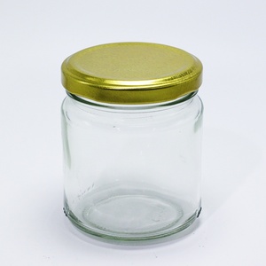 Bán buôn Vòng rõ ràng thực phẩm lưu trữ mật ong ùn tắc lọ thủy tinh với kim loại có nắp đậy - Product Image 5