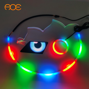 แผงจอแสดงผล LED 12V แบบไดนามิกสำหรับไฟหน้ารถยนต์แบบไดนามิกปรับแต่งข้อความในรูปแบบ DIY