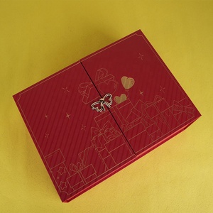 Kutu baskı 12 gün makyaj kirpik güzellik dudak parlatıcısı kağıt cilt bakımı noel geri sayım advent takvim kutusu - Product Image 2