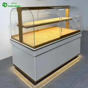 Hiển thị đứng bánh hiển thị tủ bánh tủ lạnh kính trưng bày hiển thị bánh mì toàn bộ cửa hàng thiết kế tùy chỉnh bánh mì hiển thị trường hợp - Product Image 4