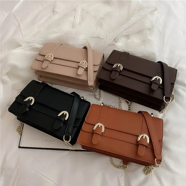 2021 multicolore Ultime Ragazze di Stile del Sacchetto di Spalla di Cuoio DELL'UNITÀ di elaborazione Sling Bag Due Cinghia Crossbody Delle Donne Del Sacchetto