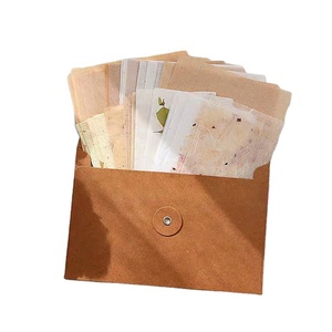 牛皮纸细绳领带信封带细绳和纽扣的回收信封 - Product Image 4