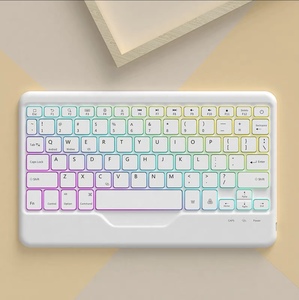 Teclado retroiluminado LED arcoíris para iOS, Android, Windows, portátil, PC, inalámbrico, multicolor, batería recargable - Product Image 2
