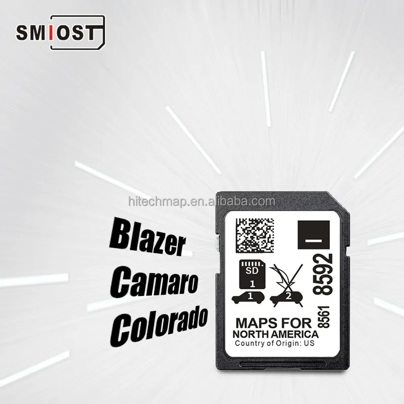 SMIOST 32GB Nav GPS Navig sistema di navigazione per auto Custom CID Card SD Tahos per Chevrolet 2015 GM 8592 USA