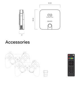 Yesido2024最新のゲーミングTVボックスは10000ゲーム以上をサポート高解像度内蔵14 SIM