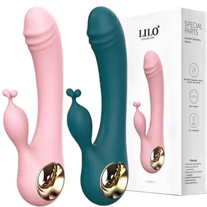 Portable 10 Speeds Rabbit Vibrator Fashion Female Masturbation Handheld Pink Green Silicone G Spot Body Massage For Women