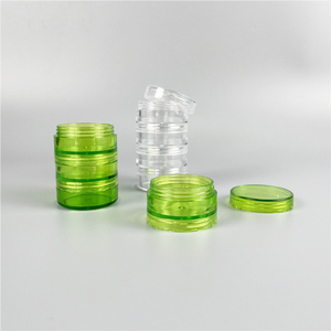 OEM Multilayer Kunststoff behälter 5g <span class=keywords><strong>5ml</strong></span> Kosmetik-Verbunds tapel PS Kunststoff Stapelbares Kosmetik glas
