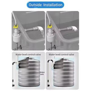 Van phao điều khiển mực nước tự động 1/2 inch, 3/4 inch, 1 inch, thiết bị điều khiển bổ sung nước tự động, van điều khiển bể nước, tháp nước, van phao - Product Image 2