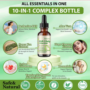 Bioflex OEM Nhãn Hiệu Riêng Vegan GLP-1 Chất Lỏng Chế độ Ăn Uống Thuốc Thảo Dược Chất Béo Burner Bổ Sung Berberine Hcl Trà Xanh Uống Chất Lỏng - Product Image 2