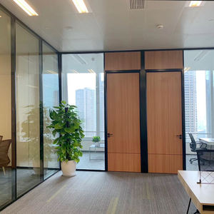 Customize Office <strong>Partition</strong> Aluminum Frame Toughened Glass Soundproof Room Divider Operable Office Glass Walls <strong>Partition</strong> <strong>System</strong> - Product Image 4