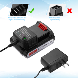 ที่ชาร์จแบตเตอรี่ลิเธียมแบบชาร์จไฟได้สำหรับแบท & เดคเคอร์16V 20V LBXR20 LB20 LBXR20B LBX20แบตเตอรี่ LBX4020 - Product Image 5