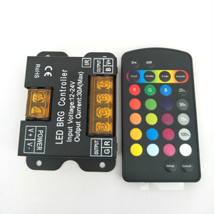 Железный корпус RF RGB сенсорный контроллер 30A светодиодный беспроводной диммер DC5V 12V 24V пульт дистанционного управления PWM Контроллер - Product Image 6