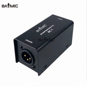 Activador de micrófono de preamplificador de refuerzo de micrófono en línea para micrófono dinámico y de cintas con ganancia clara de 25db para Podcasting - Product Image 1