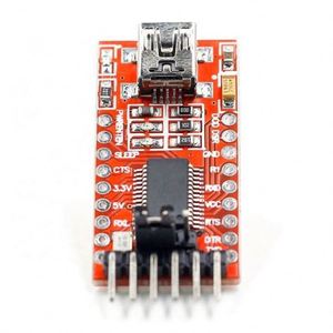 USB a TTL Soporte 3,3 V 5V Cable de descarga Mini módulo de interfaz Tablero rojo dedicado FT232RL - Product Image 1