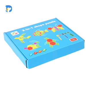 Modern Montessori Tangram Toys Creative Geometric Shape <strong>Building</strong> <strong>Block</strong> Set Plastic Construction Toy Model Wooden <strong>Pattern</strong> <strong>Blocks</strong>