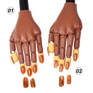 Cross-Biên Giới Mới Móng Tay Nghệ Thuật Thực Hành Tay Thao Tác Nhựa Hấp Thụ Từ Mô Hình Tay Mô Hình Móng Tay Mảnh Khớp Tay - Product Image 4