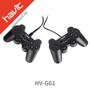 HAVIT USB PC Gamepad Joystick Controlador de juegos con cable Consola de juegos G61