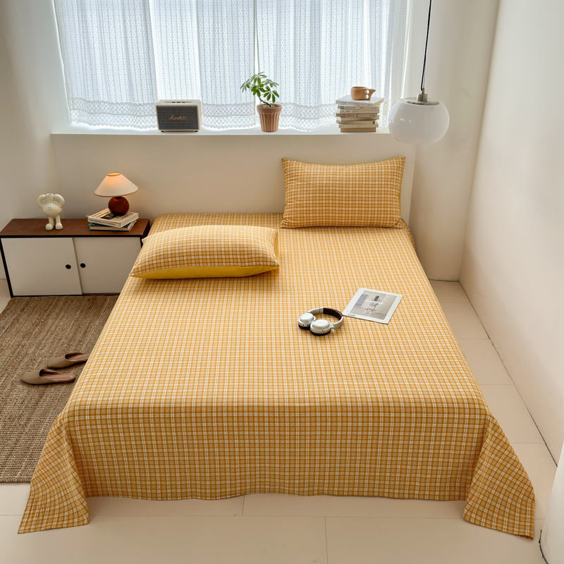 Jaune à carreaux simple