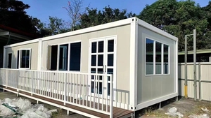 40Ft 20Ft prefabrik büyükanne düz cep genişletilebilir konteyner ev 3 yatak odası prefabrik nakliye taşınabilir ev