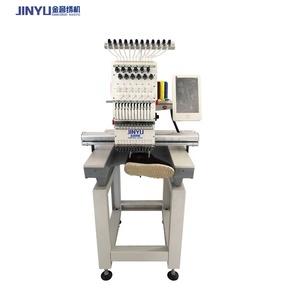 <strong>JinYu</strong> 12/15 Colors Apparel Machinery Single Head Multi-function Embroidery Machine Price with After-sales Service