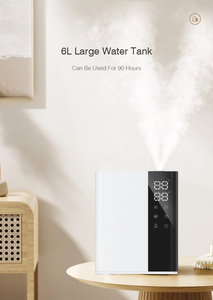 เครื่องกระจายกลิ่นหอมน้ำมันหอมระเหยไฟฟ้าขนาดใหญ่ระบบ WiFi อัจฉริยะเครื่องเพิ่มความชื้นอัลตราโซนิกพร้อมรีโมทควบคุมการทำงาน6L ถัง - Product Image 2