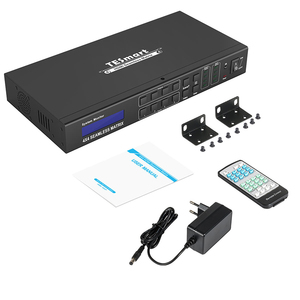 TESmart hdmi矩阵切换器支持多控制面板LCD 2X2视频墙模式4x4无缝hdmi切换器矩阵 - Product Image 1
