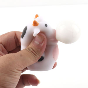 Toptan sıcak satış sevimli tasarım sıkmak yumuşak oyuncaklar hayvan Squishy kabarcık üfleme kabarcık tükürme sıkmak oyuncak çocuklar için - Product Image 5