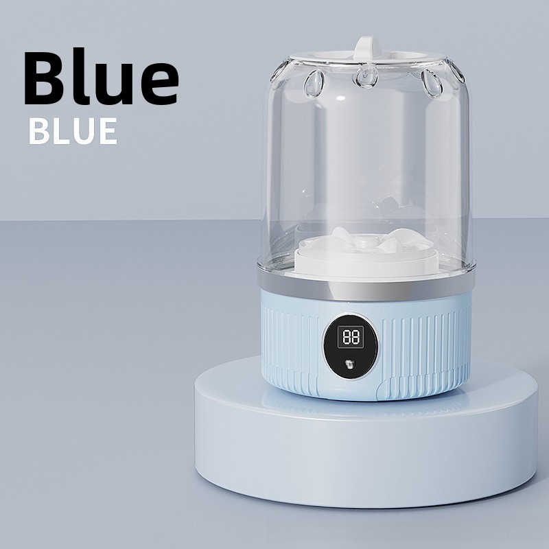 Azul celeste, manos libres + más limpio que lavarse las manos.