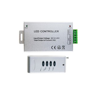 Ручной завод Rgb Led свет контроллер 24A 12V 24V Dc РЧ 4Key пульт дистанционного управления Rgb светодиодные фонари - Product Image 1