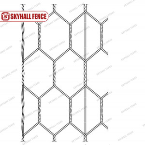 Alambre de púas Hexagonal galvanizado, red de alambre de pollo, rollo de malla de alambre Hexagonal tejido para pollo, conejo, pato, aves de corral - Product Image 4