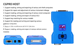 CGPRO 9S12 Super programador lector de código analizador para coche ECU programación clave programación instrumento calibración