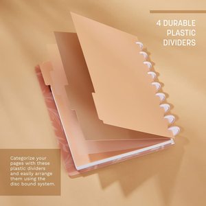 Custom Discbound <strong>Notebooks</strong> System 120 Pages Leather Cover <strong>Note</strong> Taking Planner Business Meeting for Office School or Journal - Product Image 2