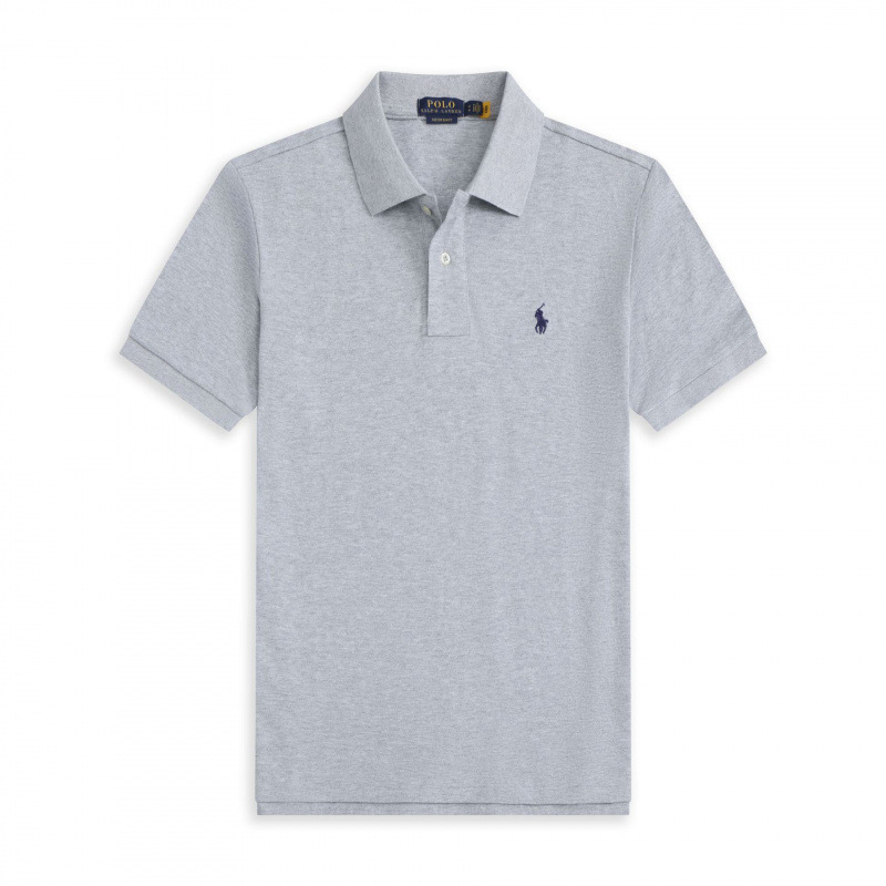 Polo gris étiquette verte