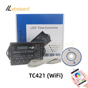 Programmier barer LED-Zeit regler DC 12V 24V 5-Kanal 20A Common Anode Aluminium TC420 TC421 WiFi-Dimmer für RGB CCT-Licht leiste - Product Image 5