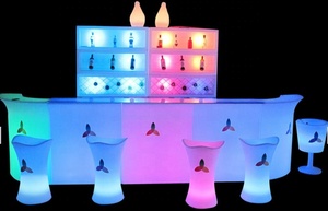 Resepsiyon bankosu parti <span class=keywords><strong>Led</strong></span> çubuk masa <span class=keywords><strong>Led</strong></span> parti kiralama mobilya plastik lityum şarj edilebilir Bar masa - Product Image 4