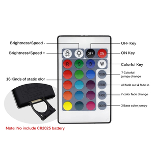 RGB Led Controller IR 24 Keys fernbedienung DC12V wireless Mini LED RGB Controller für RGB LED Streifen - Product Image 3