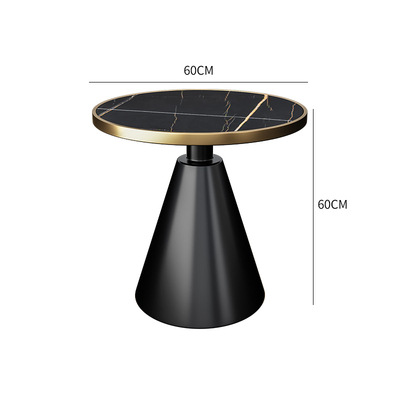 Lauren platine + pieds noirs diamètre 60*60*60
