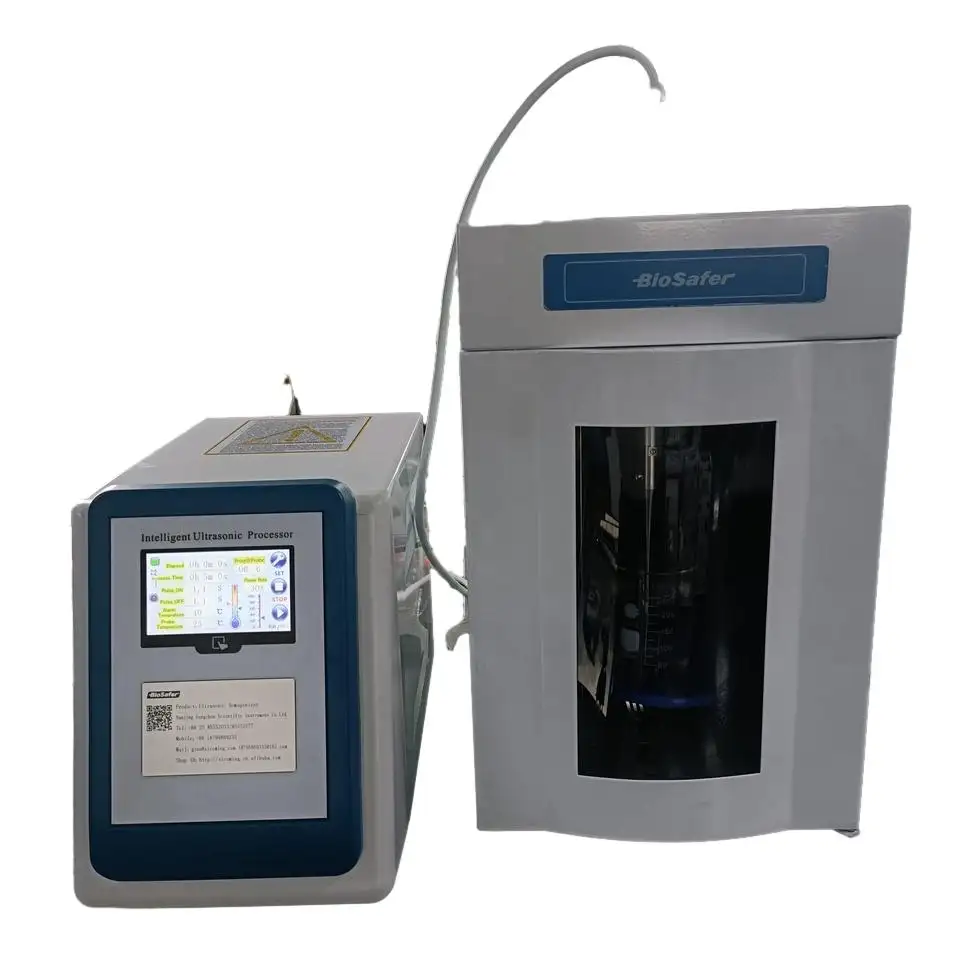 Homogeneizador ultrassônico Biosafer para emulsificação e redução de tamanho de partículas