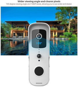 Tuya-videoportero inteligente con WiFi, 1080P, cámara <span class=keywords><strong>IP</strong></span>, Audio bidireccional, funciona con Alexa Echo, Show, Google Home - Product Image 2