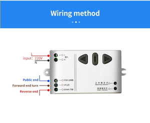 Interruttore telecomando Wireless 110V-380V 40A interruttore di misurazione della potenza inversa del regolatore del motore fisso opzioni del codice di rotolamento - Product Image 4