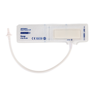 Fábrica Neonate 2 # Único Tubo Descartável NIBP BP <span class=keywords><strong>Cuff</strong></span> 4-8cm Não-Tecido De Pressão Arterial <span class=keywords><strong>Cuff</strong></span> Consumíveis Médicos - Product Image 1