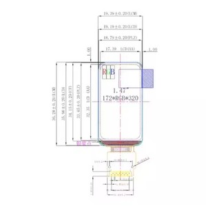 Smart Watch 1,47 Zoll 172x320 TFT IPS LCD-Anzeige modul für Raspberry Pi NO Touchscreen-Anzeige modul - Product Image 5