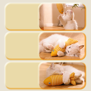 Large Linen Fish <strong>Catnip</strong> Toys Self-Entertaining <strong>Cat</strong> Toys with Teeth Cleaning Feature for Daily <strong>Use</strong> by <strong>Cats</strong> and Dogs - Product Image 4