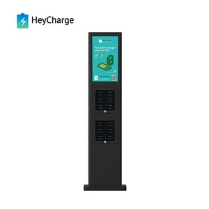 21.5-Inch Screen Advertising Kiosk Phone Charging Station with Power Bank Sharing <strong>Function</strong> for Restaurant Use - Product Image 2