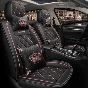 Toàn Bộ Xe Chỗ Ngồi Bao Gồm PU Da Phổ Car Seat Covers Vàng Xe Chỗ Ngồi Bao Gồm Cho Perodua MYVI - Product Image 5