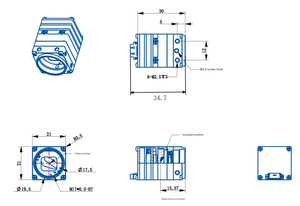 RCM301A กล้องถ่ายภาพความร้อนขนาดเล็กสำหรับโดรนที่มีความละเอียด384*288เลนส์9.1มม. โมดูลถ่ายภาพความร้อน FPV พลังงานต่ำ