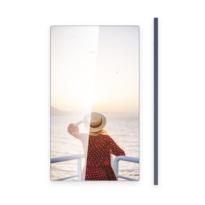 <strong>New</strong> <strong>Hot</strong> Rectangle Round Mirror with <strong>LED</strong> Lights Advertisement Mirror for Android System WIFI Compatible - Product Image 3