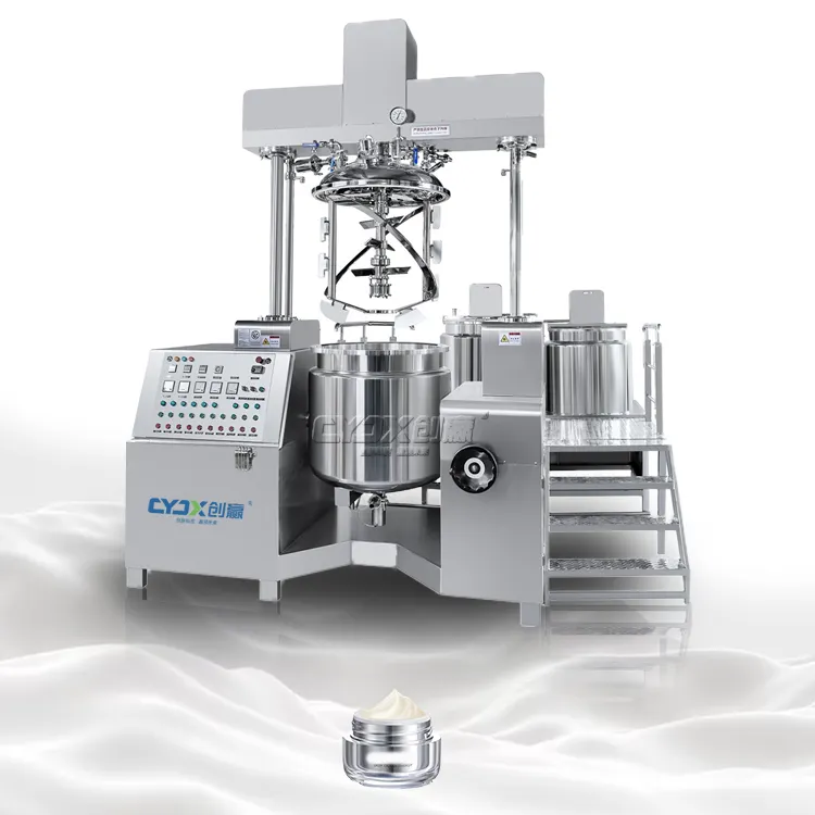 CYJX vacuum emulsifying mixer cosmetic mixer vacuum homogenizer emulsifier heating and mixing homogenizer tank vacuum